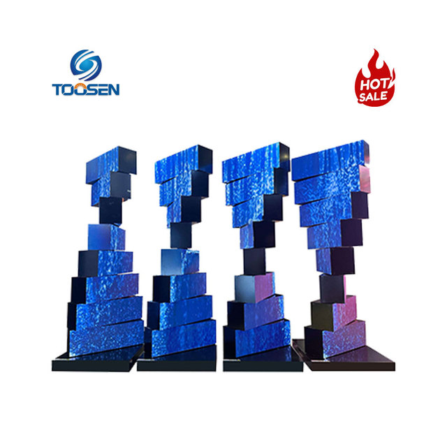 360 Degree Continuous Rotating LED Display Advertising Module Mechanical Triangle 160X160/250X250mm Telescoping LED Video Screen