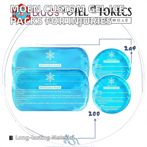 Compresse froide de couleur et de logo de gel personnalisables et sac de glace <span class=keywords><strong>en</strong></span> gel chaud réutilisable pour les blessures - Product Image 2