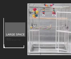 Kandang Burung Canary dari Baja Anti Karat, Kandang Burung Logam, Kandang Burung Beo Anti Karat, Kandang Burung Besar yang Dapat Ditumpuk, Kandang Ternak Burung Villa - Product Image 4