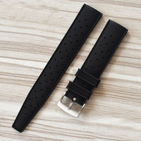 Correa de reloj deportiva de liberación rápida, transpirable, elástica, de caucho fluorado tropical FKM, personalizada por Mingfung Source Factory, inspeccionada por control de calidad.