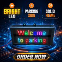 Module d'affichage LED RGB programmable 64*32 pixels P4.75 TCP/IP, panneau d'affichage LED SMD avec boîtier en acier pour affichage LED de parking