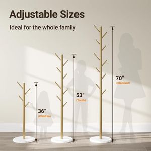 Nueva llegada 11 "D * 11" W * 70 "H portátil independiente 3 tamaño ajustable ropa blanca estante de pie para colgar ropa - Product Image 2