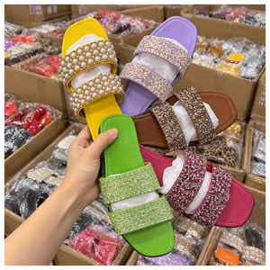 Tongs en PU tendance pour femmes, style tropical élégant, en solde - Product Image 2