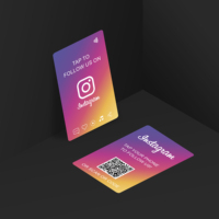 Carte NFC sans contact en plastique NTAG 213 NTAG 215 NTAG 216 pour les réseaux sociaux, carte de visite NFC