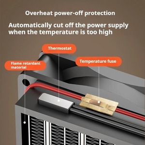 New Silent Multi-functional 1500W Digital Display Desktop Warm air Blower with Remote <b>Control</b> Timed Both Warm & Cold Fan Heater - Product Image 3