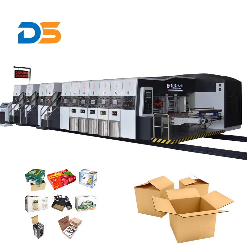 Rushed Automatic Screen Label Card Printer Paper Cup Die Cutting Carton Box Making Machine DS2350 CE ISO Certified Custom Color