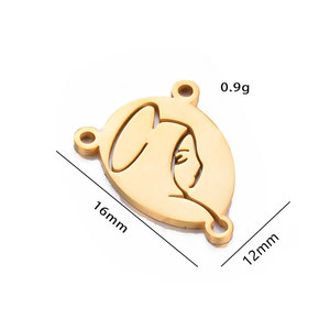 Bijoux personnalisés religieux de luxe en acier inoxydable 316L, pendentifs et breloques pour bracelets, colliers et fabrication de bijoux. - Product Image 6