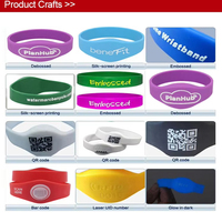 Günstige NFC-Silikonarmbänder Smart-Gummiarmband mit Zahlungschip Sport Wasserdicht Hotelschloss Event-Ticket RFID NFC-Armband