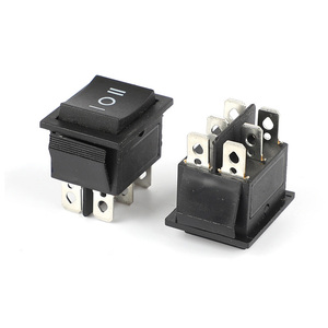 Interrupteur à bascule miniature 12V DPDT 6 broches momentané, configuration On-Off-On, avec cordon de raccordement - Product Image 2