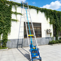 Nouvelle échelle modulaire en alliage d'aluminium de 9 m avec moteur électrique PA800, élévateur de panneaux solaires pour la construction