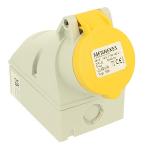 <span class=keywords><strong>Mennekes</strong></span> ของแท้ใหม่เอี่ยม - ปลั๊กติดผนัง 100 ช่อง, 16A, 100V, 3P, ตำแหน่งนาฬิกา 4 ชั่วโมง, ขั้วต่อแบบสกรู, 50-60HZ, <span class=keywords><strong>IP44</strong></span> - Product Image 2