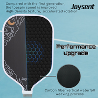 Raquette de pickleball en fibre de carbone 3K de 16 mm d'épaisseur, thermoformée, avec poignée Air Throat, fabrication directe d'usine Joysent OEM