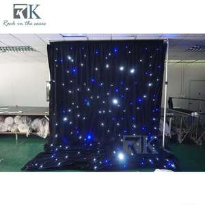 Cortina de Luces LED RK de Montaje Rápido, Portátil, de 6-10 pies, con Control Eléctrico y Kits de Tubos de Aluminio para Bodas y Eventos - Product Image 4