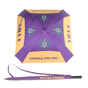 Custom 54 60 68 72 Inch Heavy Duty Golf <b>Umbrella</b> With Fiberglass Frame Golf <b>Umbrella</b> Double Canopy - Product Image 4