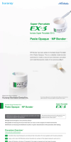 Agent de liaison pour porcelaine dorée NP, pâte de blocage de couleur pour porcelaine OP, pâte opaque Noritake EX-3
