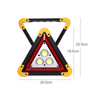SevenShine Promotion Lampe de Secours Routière à LED Jaune Rouge, Alimentée par Énergie Solaire et Batterie au Lithium Rechargeable, Qualité Professionnelle