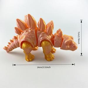 ZGFANTO Modèle de dinosaure de dessin animé personnalisé OEM, série monstre, modèle de jouet articulé en plastique imprimé en 3D Y1112003 pour la digestion - Product Image 4