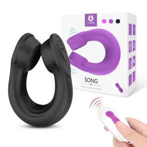 Cincin seks penis pengendali jarak jauh S-HANDE cincin vibrator untuk pria mainan seks cincin penis pria mainan seks