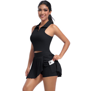 RUIQUWIN moda nueva ropa de tenis de Yoga para mujer al aire libre ocio Fitness desgaste secado rápido transpirable traje deportivo - Product Image 4