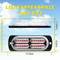 Luces LED para Auto, Impermeables, para Parrilla Delantera, con Interruptor Remoto con Cable, para Camioneta
