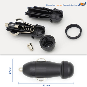 ปลั๊กจุดบุหรี่แบบมีฟิวส์ Huanuo 5A พร้อมปลอกพลาสติก 12V 24V ปลั๊กอัตโนมัติพร้อมสายไฟเปลือยสำหรับรถยนต์ รถบรรทุก รถบ้าน รถจักรยานยนต์ - Product Image 4