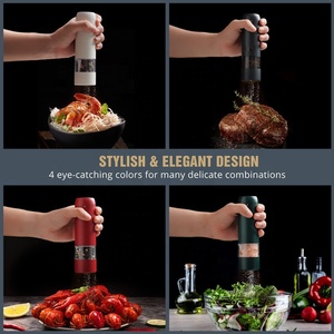 Aproms — moulin à sel électrique, Rechargeable par USB, en céramique, <span class=keywords><strong>automatique</strong></span>, pour la cuisine, nouvel arrivage - Product Image 6