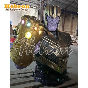 Statue Spider-Man, Captain <span class=keywords><strong>Thanos</strong></span> grandeur nature, en fibre de verre et résine, sculpture Marvel <span class=keywords><strong>Comics</strong></span>, vente flash - Product Image 2