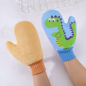Kinderspons Exfoliërende Handschoenen Dubbelzijdig Verdikte Rechthoekige Vorm 0.05Kg Cartoon Schattige Lichaamsbadbenodigdheden - Product Image 4