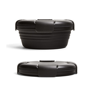 <strong>AMZ</strong> HOT Silicone Bento Lunch Box Silicone Fresh Keeping Box Sealed Leakage Proof Food Grade 1100ML Foldable <strong>Kitchen</strong> Food Storage - Product Image 5