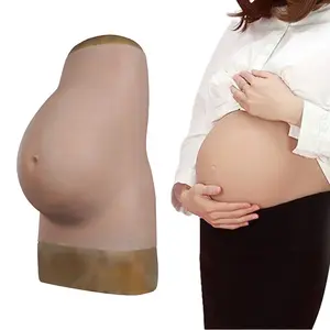 Eta Realistic Silicone Pregnancy Belly Artificial Belly bumps mold Cosplay Film Props Drag Men Experience Fake Pregnant Belly