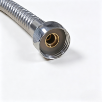 Tuyau de douche flexible pour projet hôtelier, 1,5 m, 14 mm, SS201, double verrouillage, tube intérieur en PVC, écrou en alliage de zinc, âme en laiton