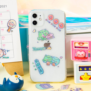 Autocollants gonflés QQ Bouncy Little Monster Strange World, 30 pièces, illustrations mignonnes, décoration DIY pour journal, Momo IP autorisé - Product Image 3
