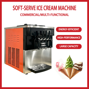 Machine à glaces molles à 3 saveurs, usage commercial <span class=keywords><strong>pour</strong></span> restaurants, glaciers, magasins de proximité et kiosques de nourriture de rue - Product Image 2