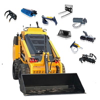 Chargeuse compacte sur pneus diesel CE/EPA/Euro5 avec broyeur hydraulique