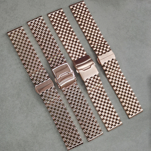 Dây đồng hồ kim loại thép nguyên khối, mặt cong 7 mắt, kiểu mới nhất, đánh bóng mờ, sáng bóng - Product Image 5