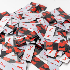 ملصقات ملابس مخصصة بسعر منخفض قماش منسوج عالي الجودة مخصص شعار مخصص ملصق منسوج فاخر - Product Image 2