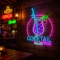 Produsen Tanda Neon Bir Cetak UV Kustom TANPA MOQ Dropshipping Tanda LED Logo Kustom Lampu Neon Iklan Logo Bisnis