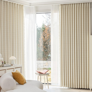 <span class=keywords><strong>Tende</strong></span> oscuranti in lino di cotone stile principessa crema finestre a bovindo camera da letto della ragazza decorazioni per la camera dei bambini color caramelle mantovane di fagioli - Product Image 6