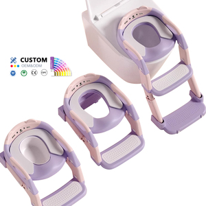 ที่นั่งพอตตี้3 in 1สำหรับเด็ก, ที่นั่งฝึกขับถ่ายในห้องน้ำพร้อมบันไดพับได้ - Product Image 4