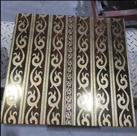 Carrelage en céramique à bordure dorée et argentée 40x600 10x600