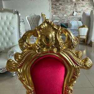 Hotel de cuero Banquete Eventos Evento Alquiler León Sofá barato Lujo Oro Rey Real Boda Trono <span class=keywords><strong>Silla</strong></span> - Product Image 2