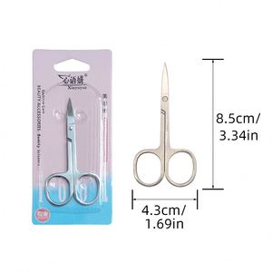 Ciseaux courbés en acier inoxydable pour manucure, pédicure, coupe des poils morts, des cuticules, des <span class=keywords><strong>sourcils</strong></span> <span class=keywords><strong>et</strong></span> des <span class=keywords><strong>cils</strong></span> – Vente en gros - Product Image 5
