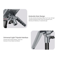 Luce LED Bicolore da 200W per Fotografia in Studio, Streaming Live su YouTube e TikTok