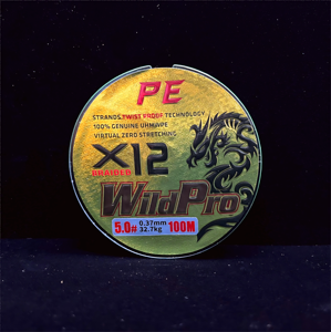 Wildpro <span class=keywords><strong>สาย</strong></span>เบ็ด <span class=keywords><strong>PE</strong></span> ถัก12เส้น150ม., <span class=keywords><strong>สาย</strong></span>เอ็น<span class=keywords><strong>ตก</strong></span><span class=keywords><strong>ปลา</strong></span>ทนต่อการกัดแน่นทนต่อการฉีกขาดสำหรับปลาเทราท์และเบส - Product Image 1