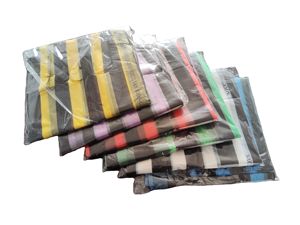 Venta al por mayor todos los colores de plástico HDPE rayas chaleco camiseta bolsas de la compra para el día a día - Product Image 5