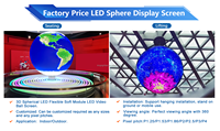 Panneau de module sphérique 3D couleur P2.5 en promotion usine, écran LED intérieur à 360 degrés, affichage vidéo 2,5 mm