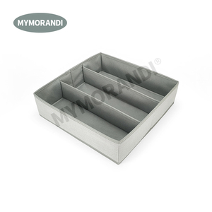 Foldable Clothes Drawer Organizers , Fabric Drawer Dividers ,Clothing Storage Organizers Box for Underwear Bras Lingerie