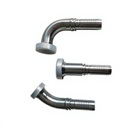 Raccords hydrauliques durables en promotion 45 #   Raccords de tuyau en acier, adaptateur de raccord hydraulique léger pour excavatrice