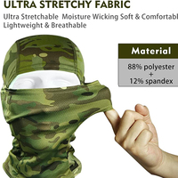 Cagoule Couvrant Tout le Visage, LOGO Transfert Thermique, Masque de Ski Camouflage, Casquette de Sport Unisexe Adulte, Image Réglable, Coupe-Vent
