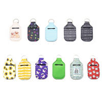 Best Quality And Low Price Waterproof Promotion Custom Sublimation Key Chains Hand Sanitizer Holder